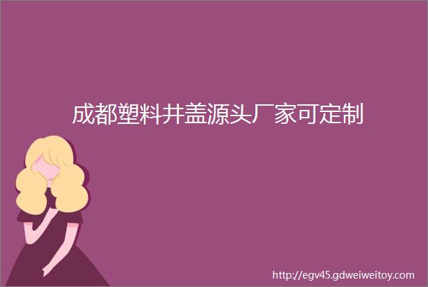 成都塑料井盖源头厂家可定制