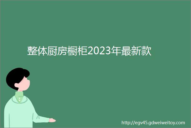 整体厨房橱柜2023年最新款