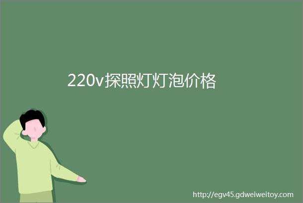 220v探照灯灯泡价格